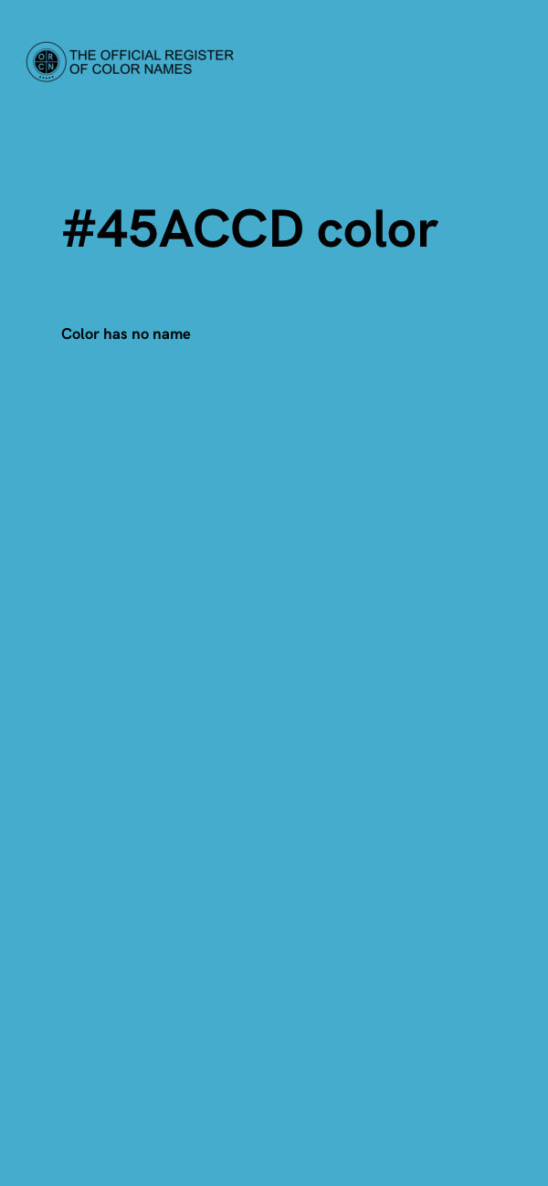 #45ACCD color image