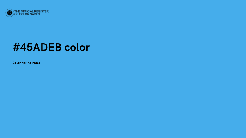 #45ADEB color image