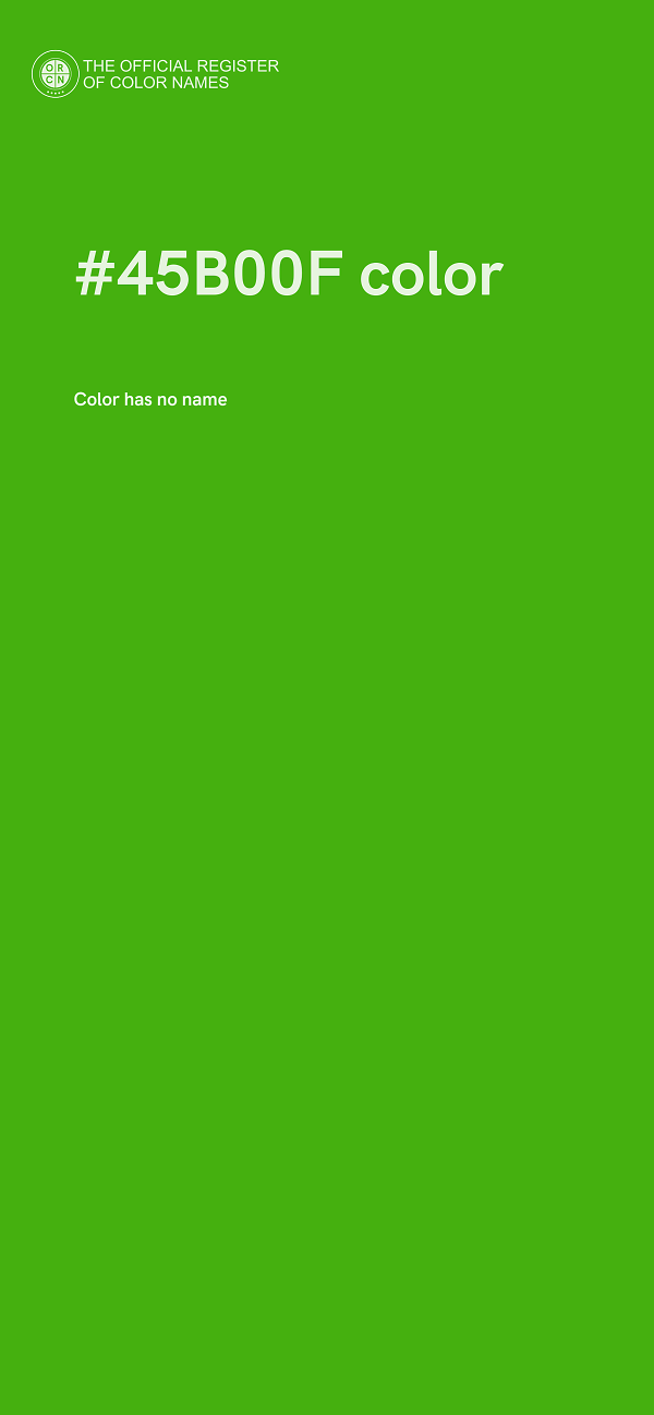 #45B00F color image