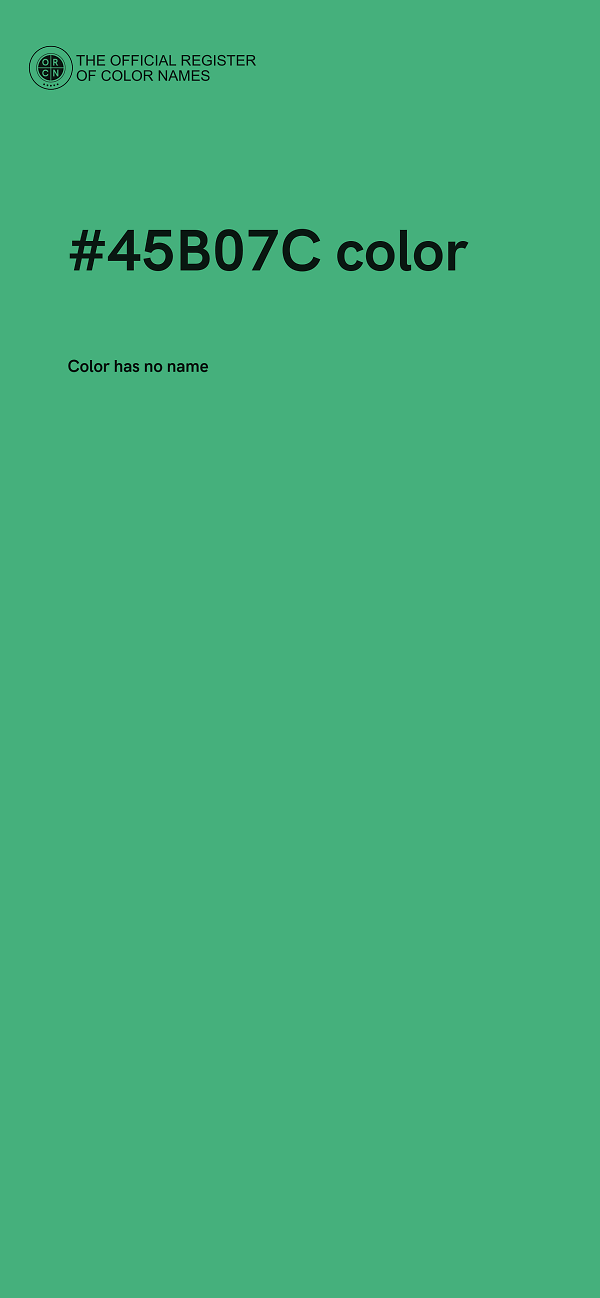 #45B07C color image
