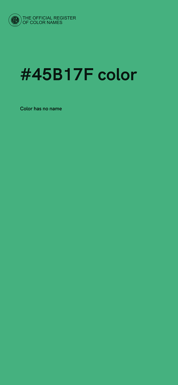 #45B17F color image