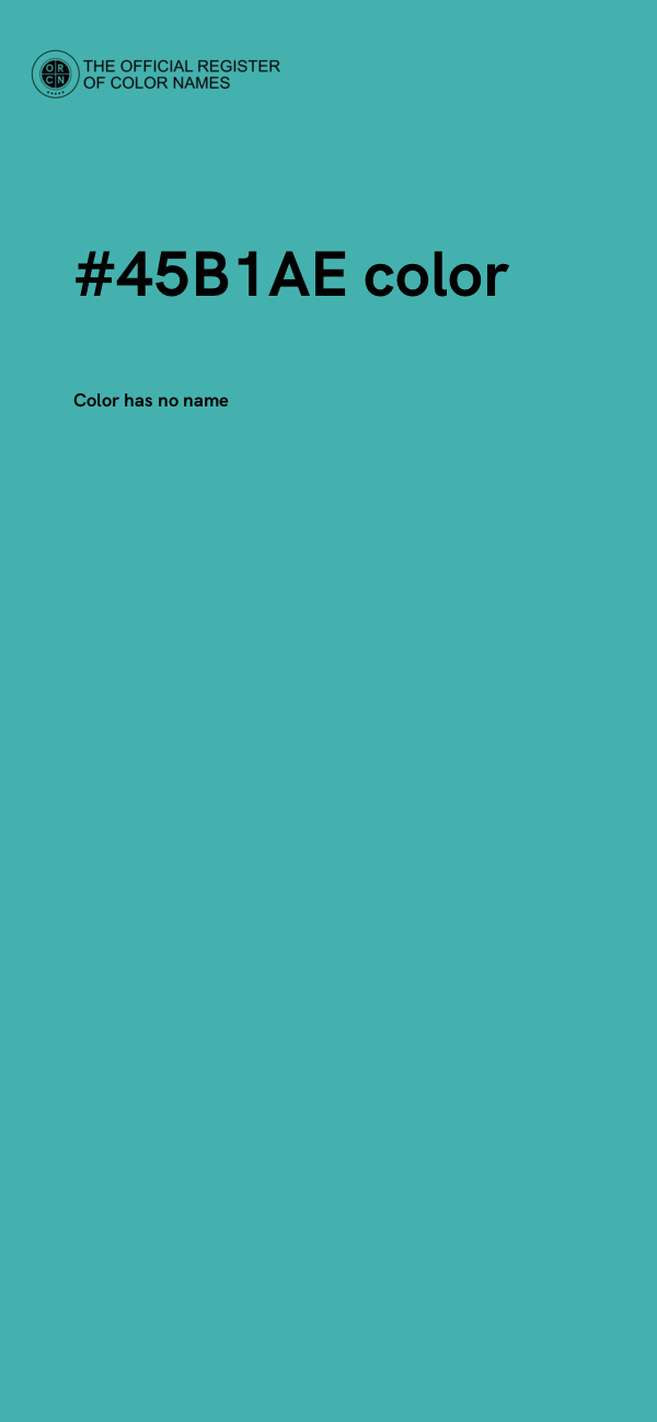 #45B1AE color image