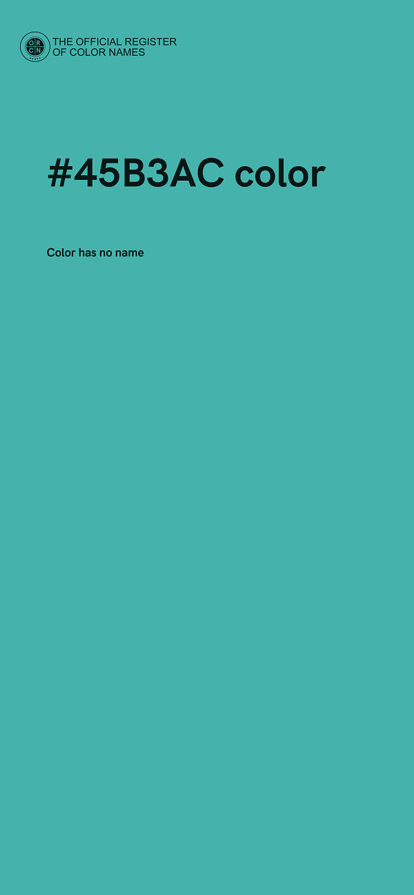 #45B3AC color image