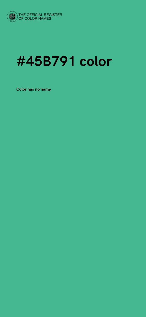 #45B791 color image