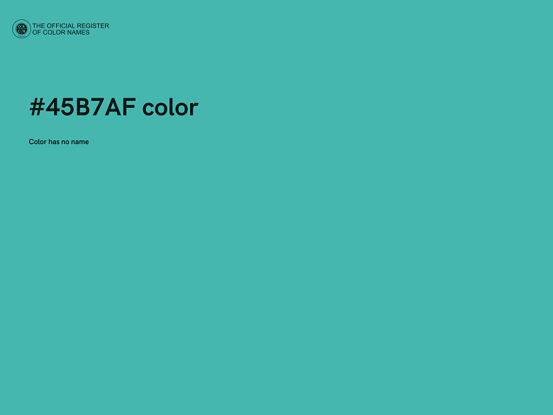 #45B7AF color image