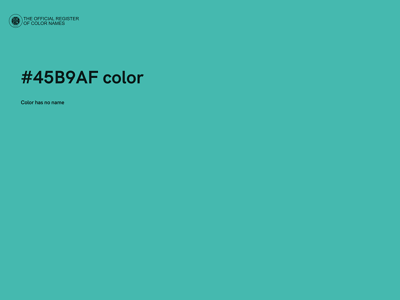 #45B9AF color image