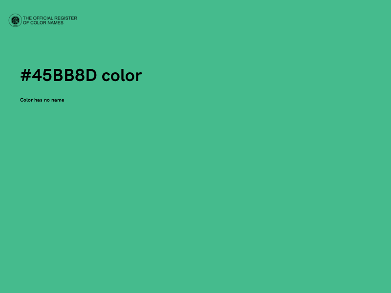 #45BB8D color image