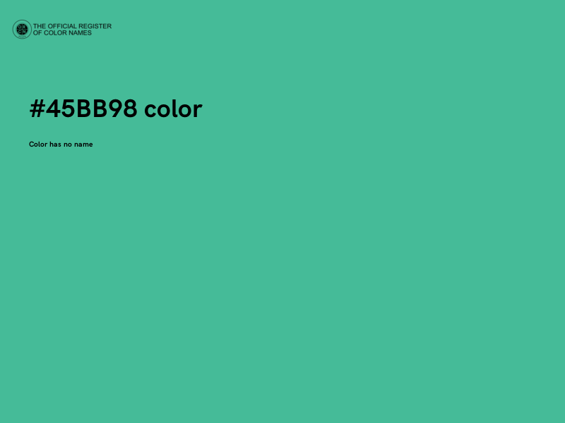 #45BB98 color image