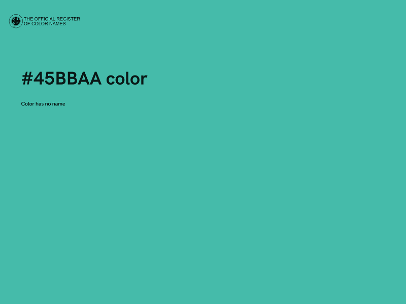 #45BBAA color image