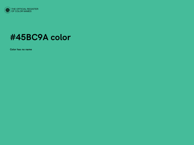 #45BC9A color image