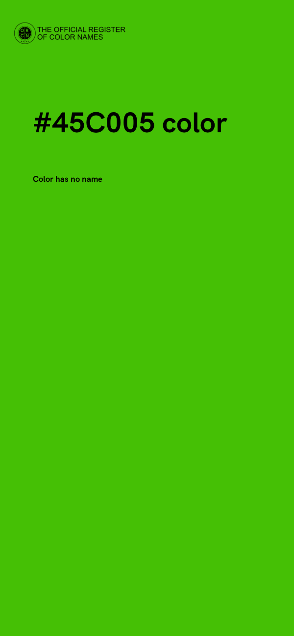 #45C005 color image