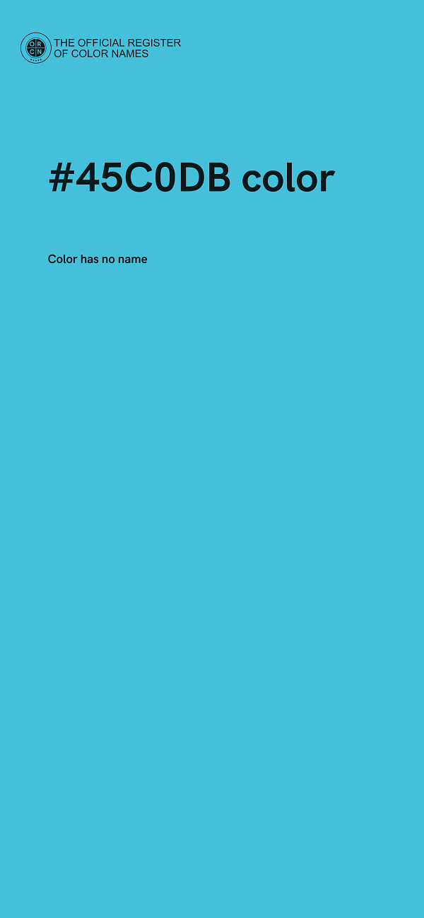 #45C0DB color image