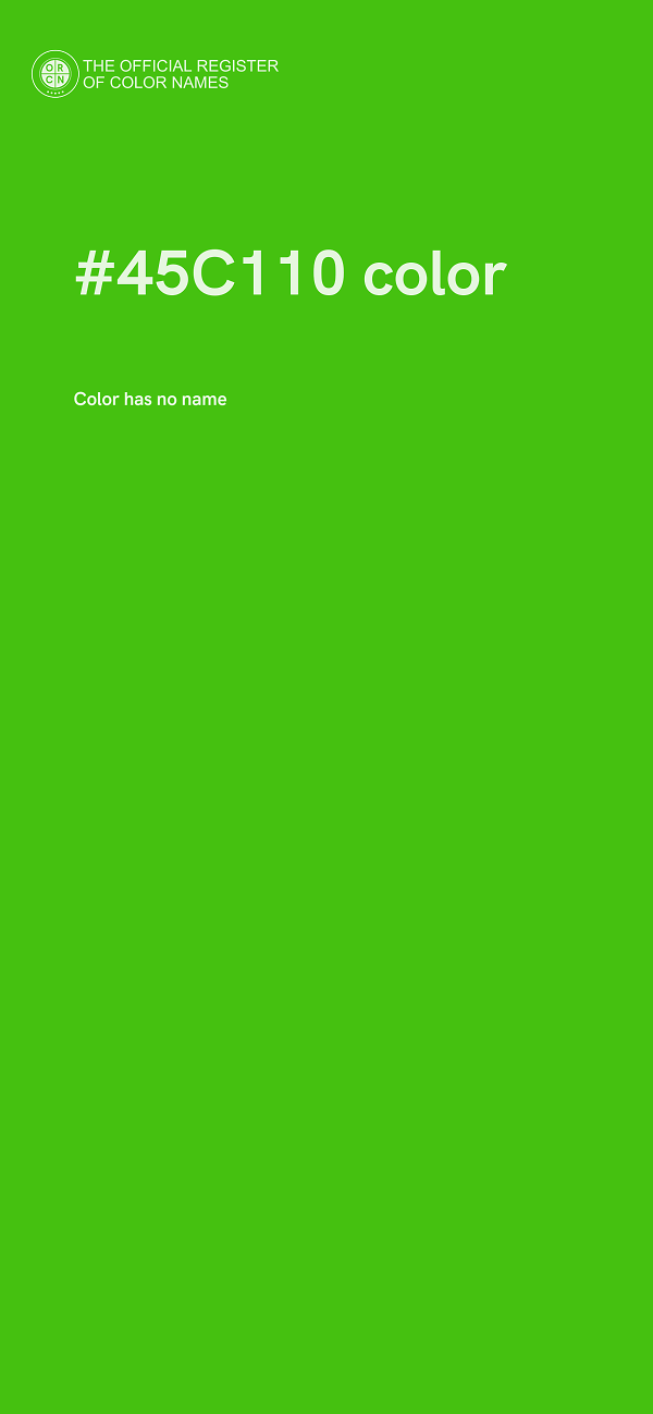 #45C110 color image
