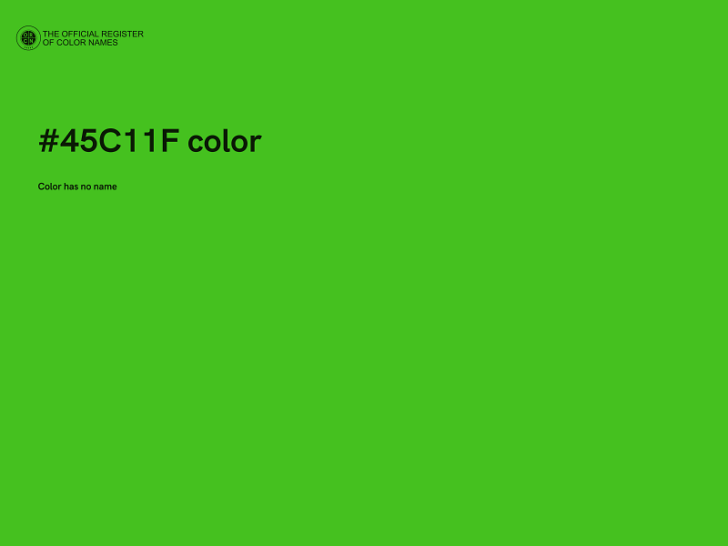 #45C11F color image