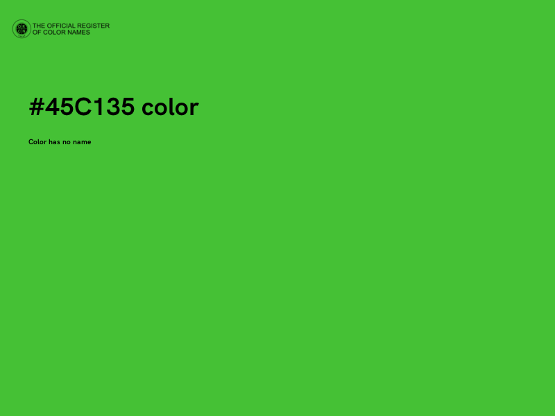 #45C135 color image