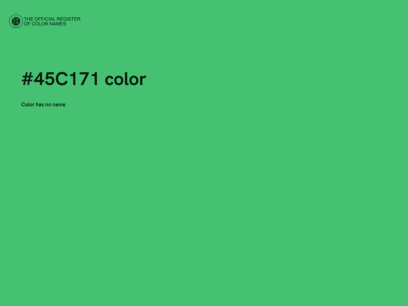 #45C171 color image