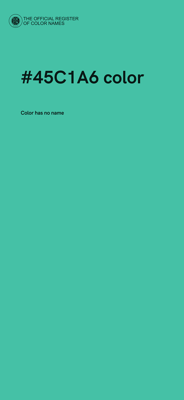 #45C1A6 color image