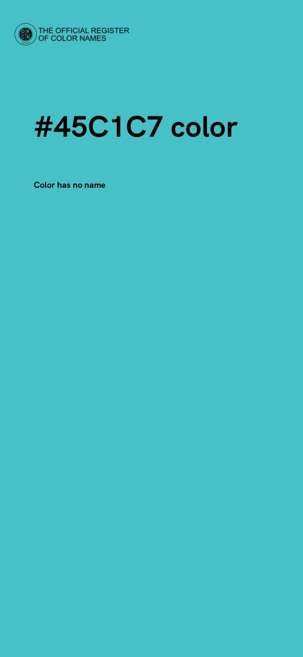 #45C1C7 color image