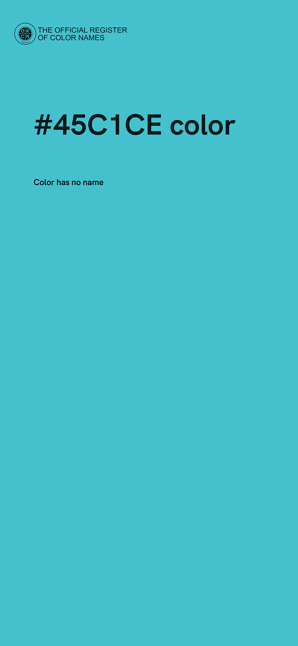 #45C1CE color image