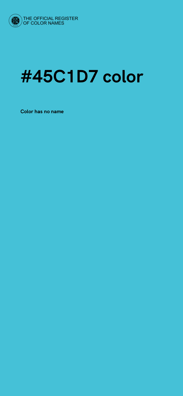 #45C1D7 color image