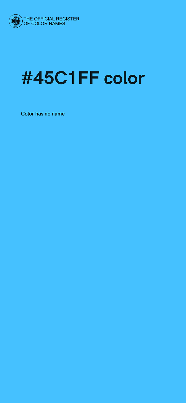 #45C1FF color image