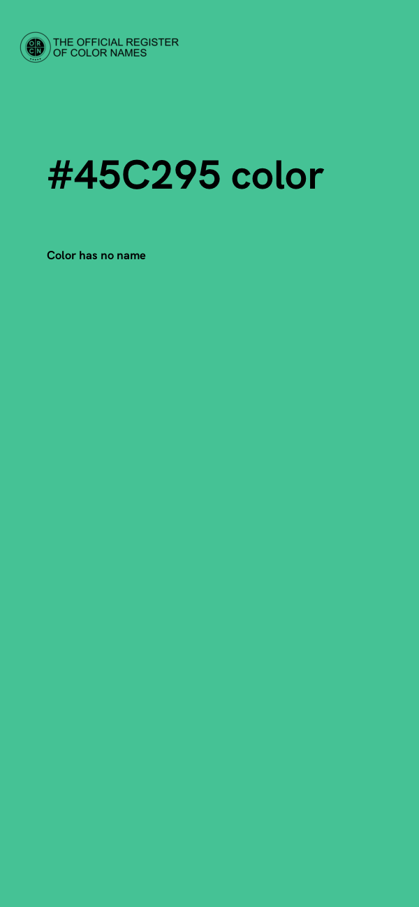 #45C295 color image