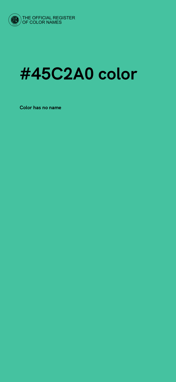 #45C2A0 color image