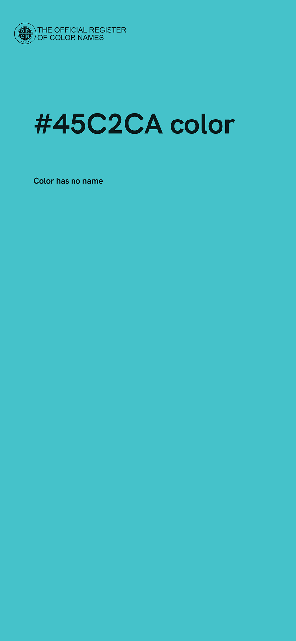 #45C2CA color image