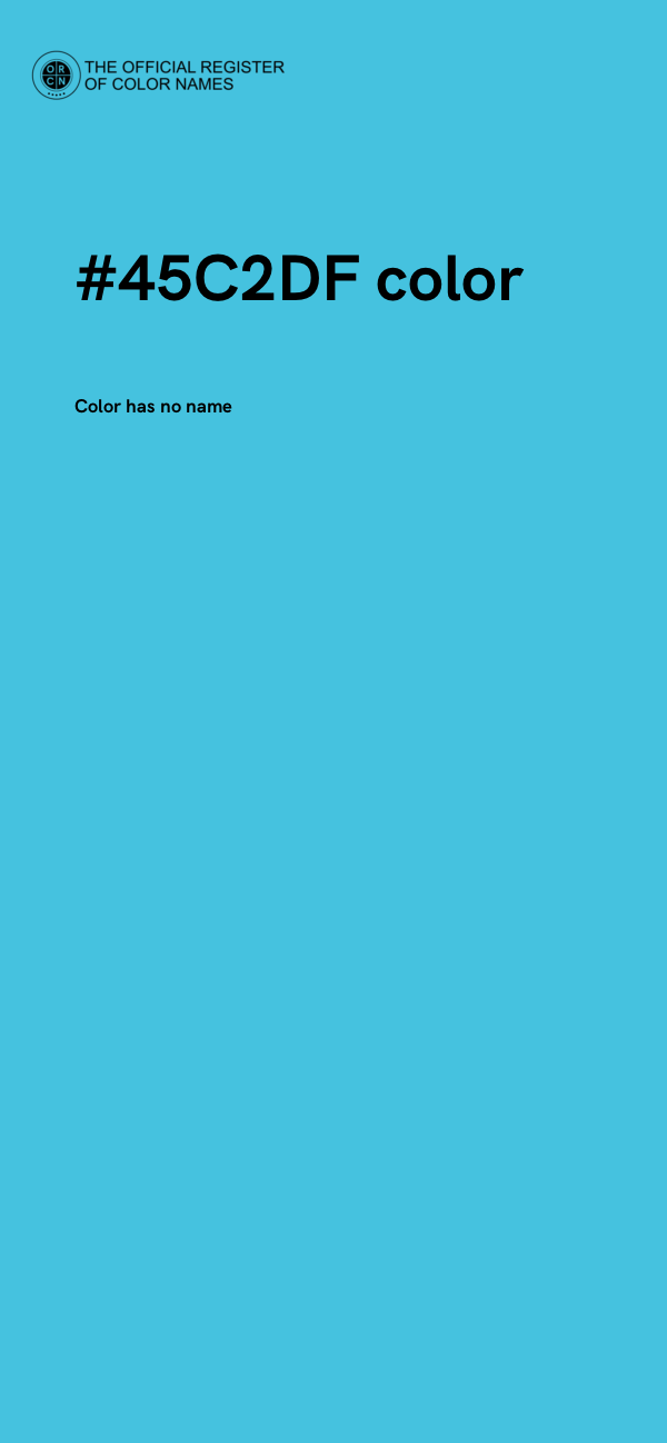 #45C2DF color image
