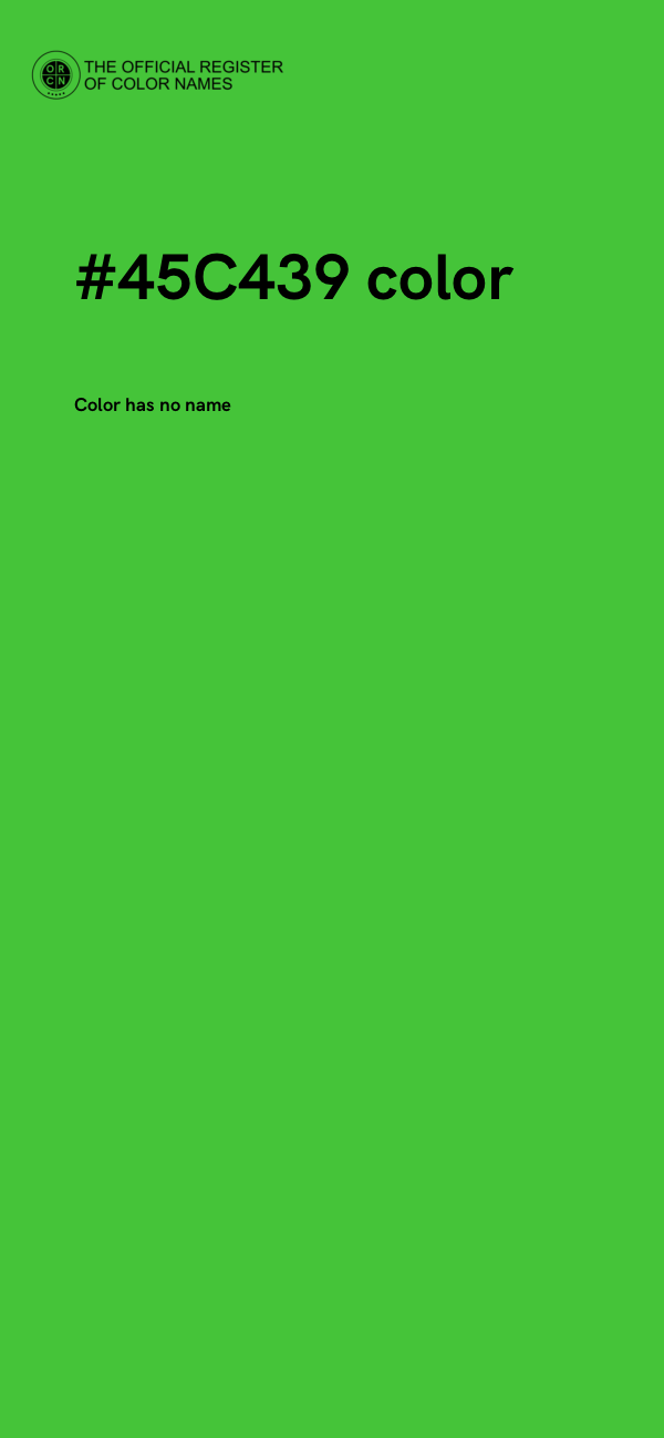 #45C439 color image