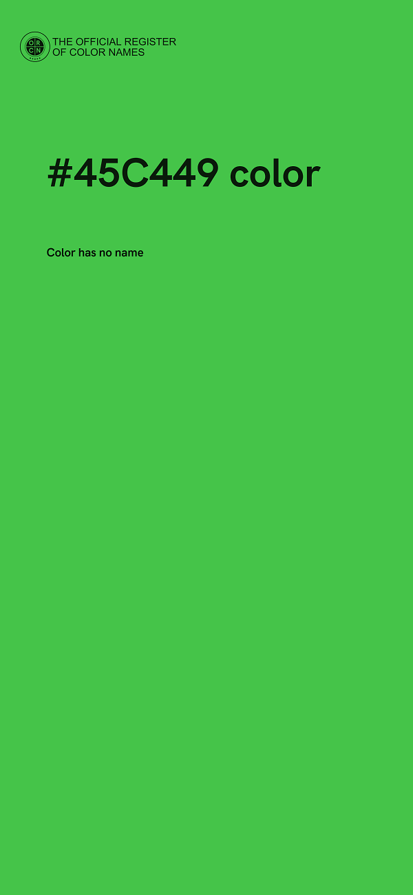 #45C449 color image