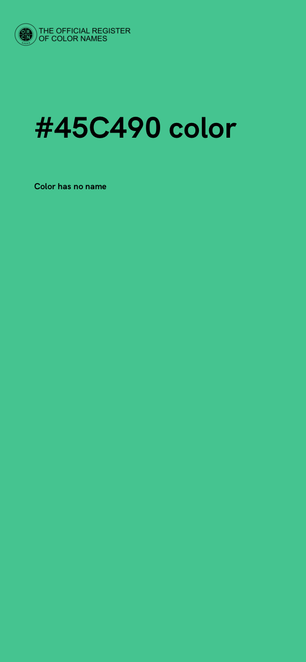 #45C490 color image