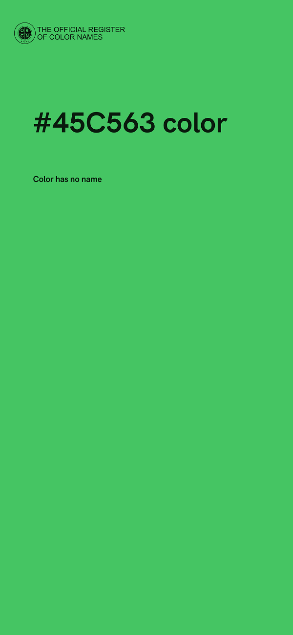 #45C563 color image