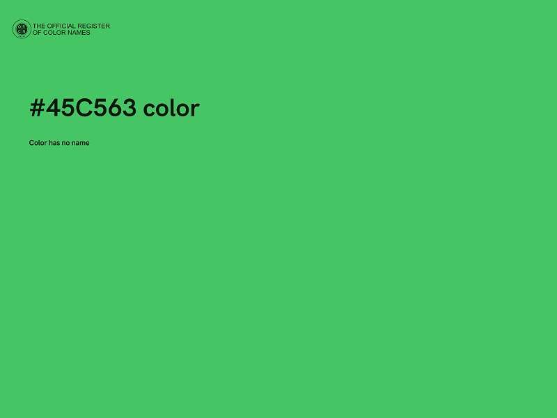 #45C563 color image