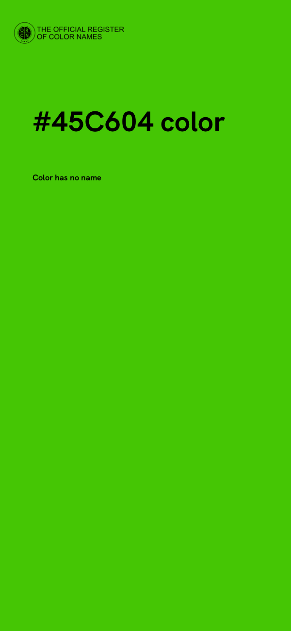 #45C604 color image