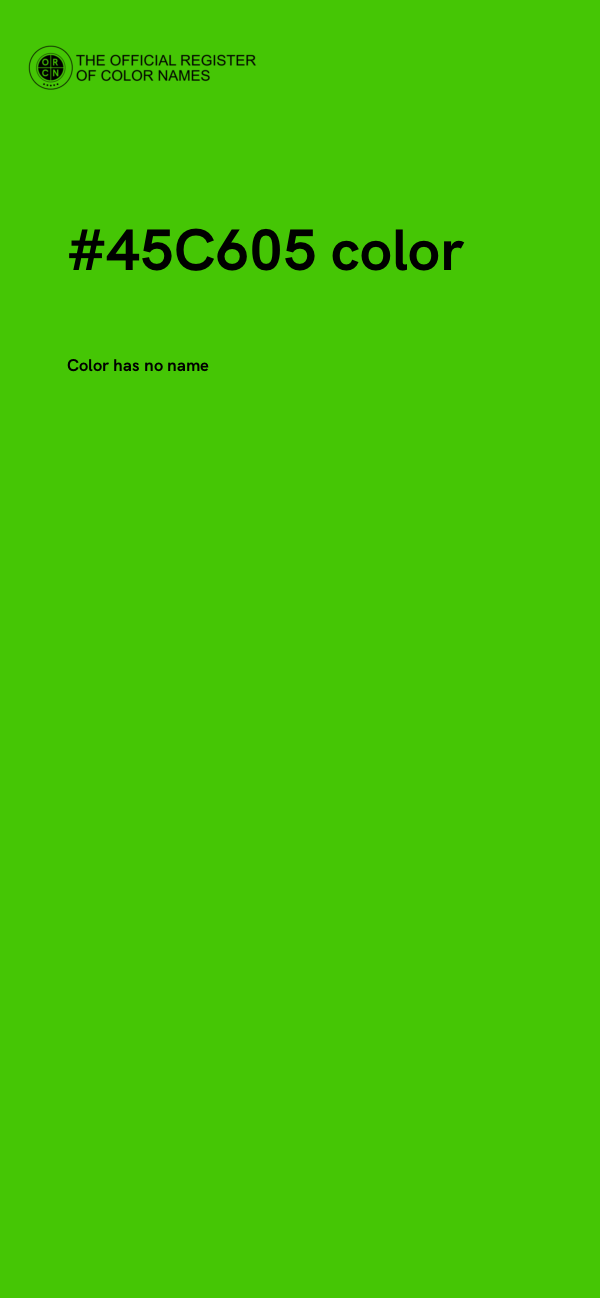 #45C605 color image