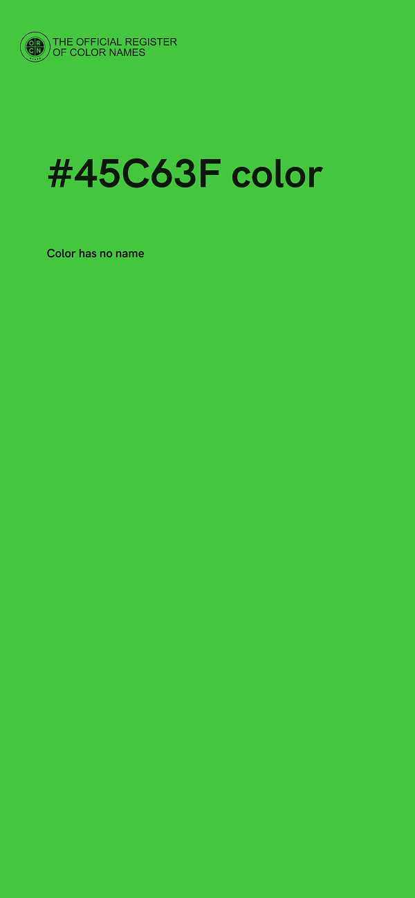 #45C63F color image