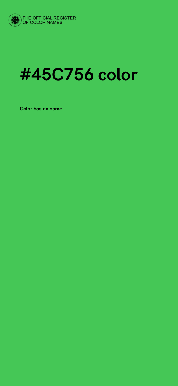 #45C756 color image