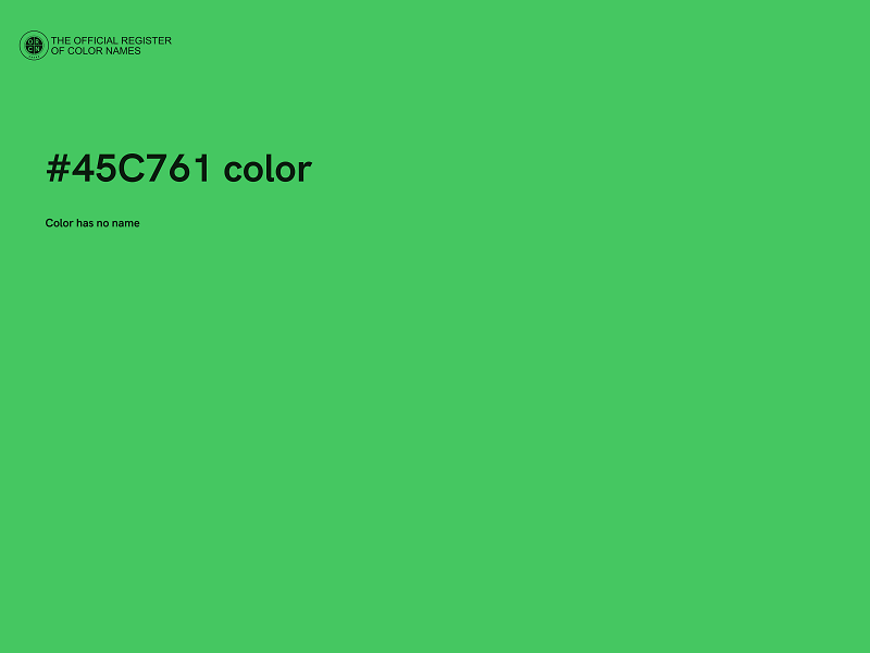 #45C761 color image