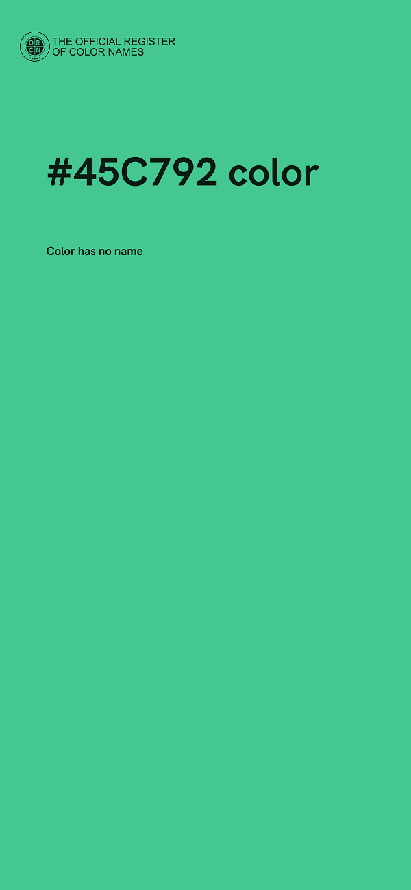 #45C792 color image