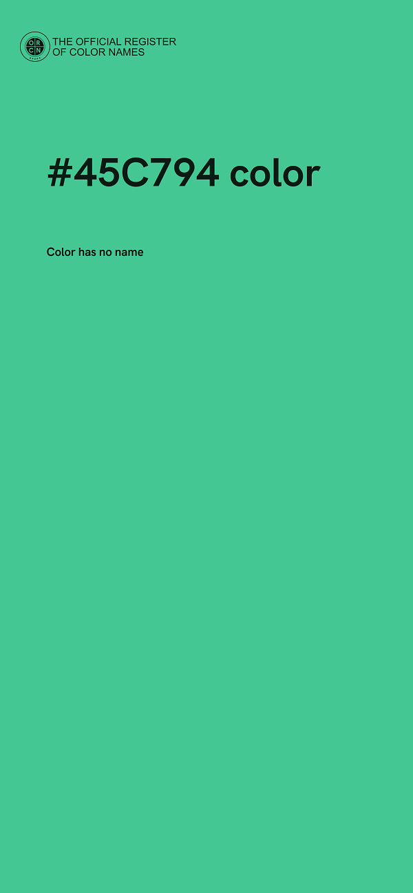 #45C794 color image