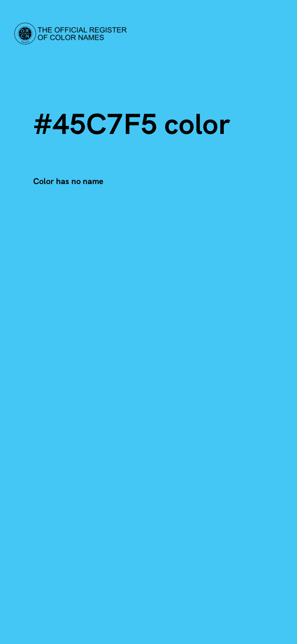 #45C7F5 color image