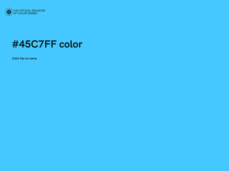 #45C7FF color image