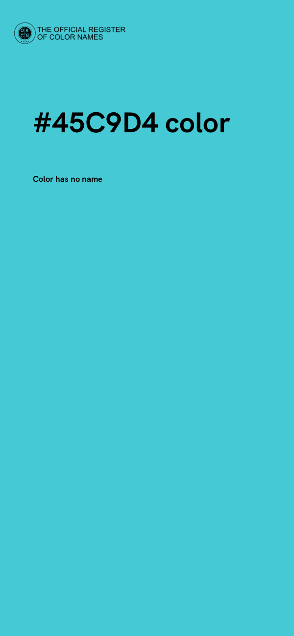 #45C9D4 color image