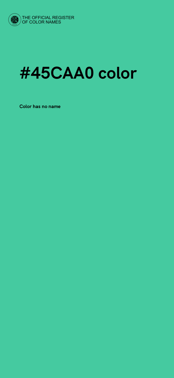 #45CAA0 color image
