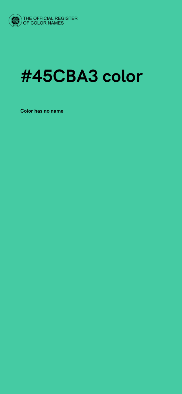 #45CBA3 color image
