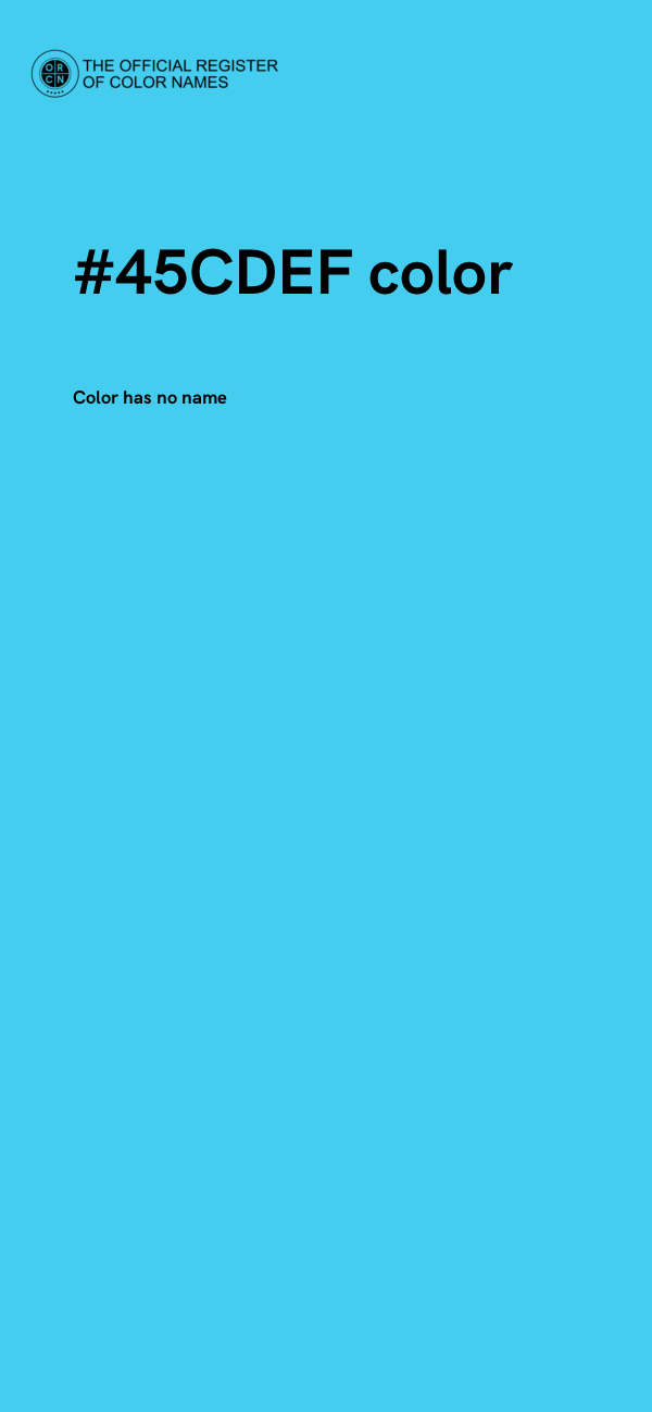#45CDEF color image