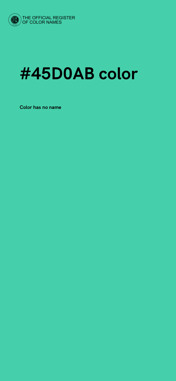#45D0AB color image