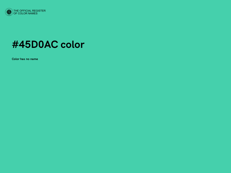 #45D0AC color image