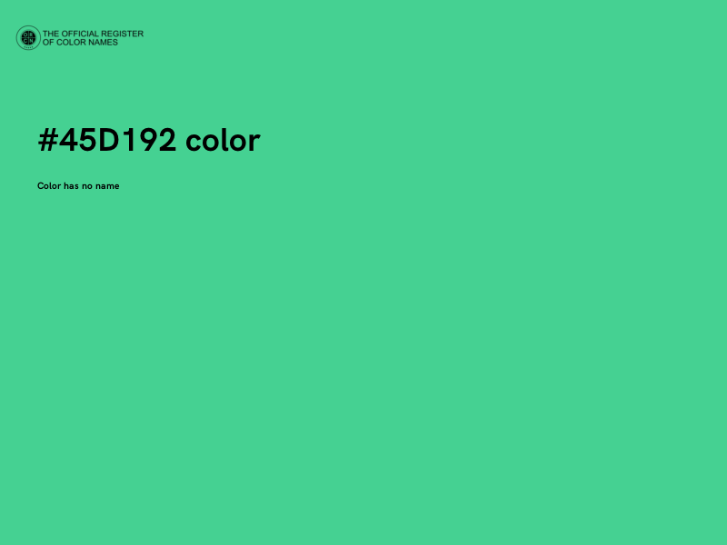 #45D192 color image